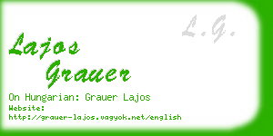lajos grauer business card